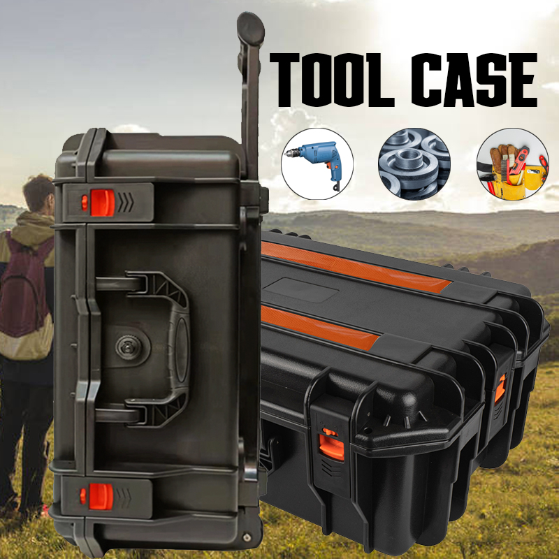Fish Finder Case - صندوق أدوات كبير السعة بعجلات، صندوق