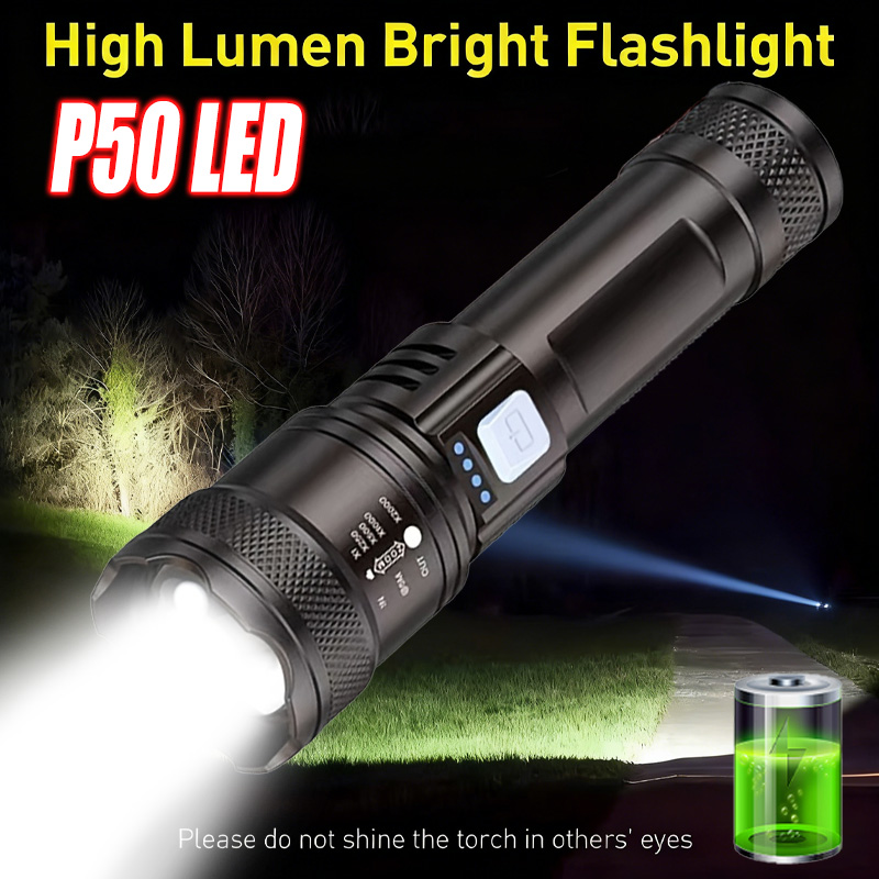 Fishing Light - مصباح يدوي LED عالي الطاقة، شعلة