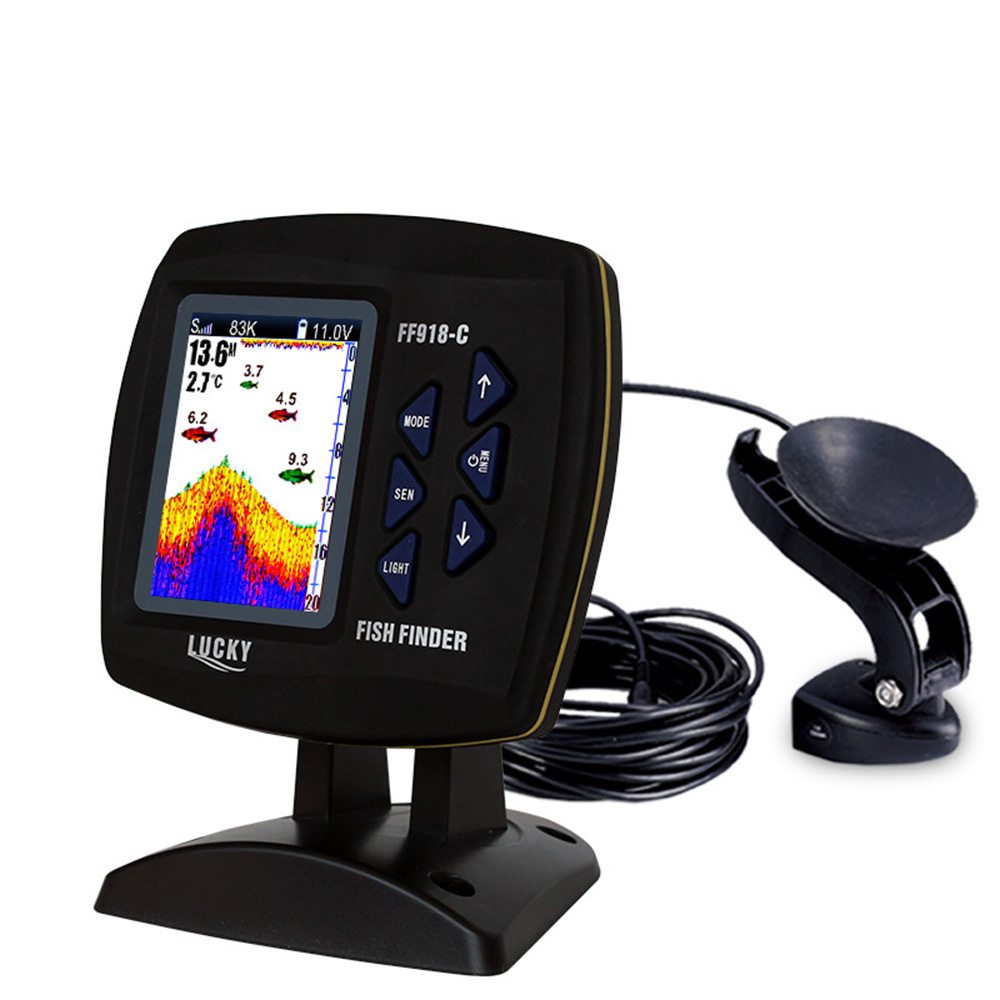 Fish Finder Cable - مكتشف سمك سلكي ثنائي التردد ،