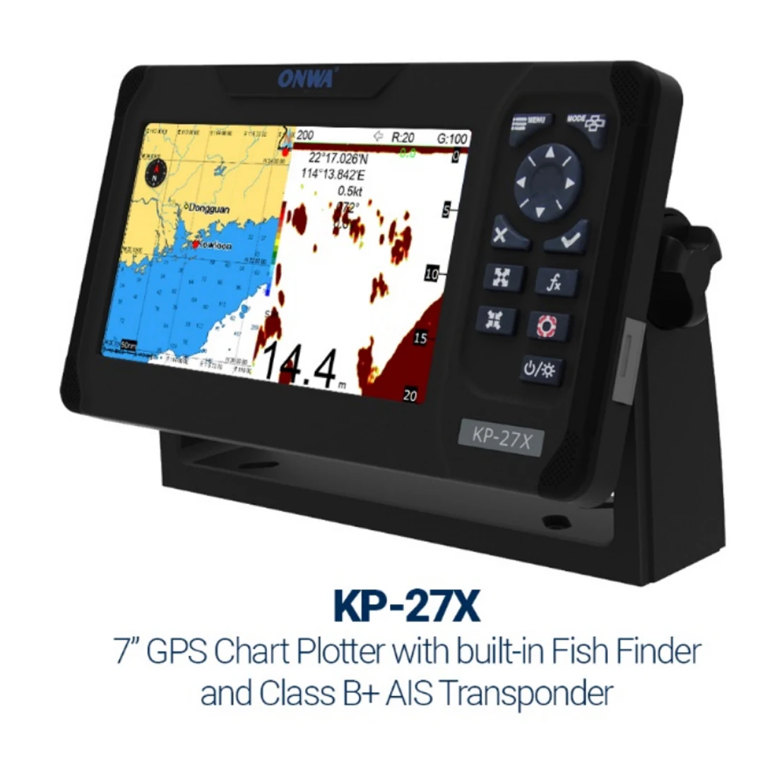 7 بوصة Onwa KP-27X. فئة B+ AIS - مراجعة Fish Finder Transducer وسعره