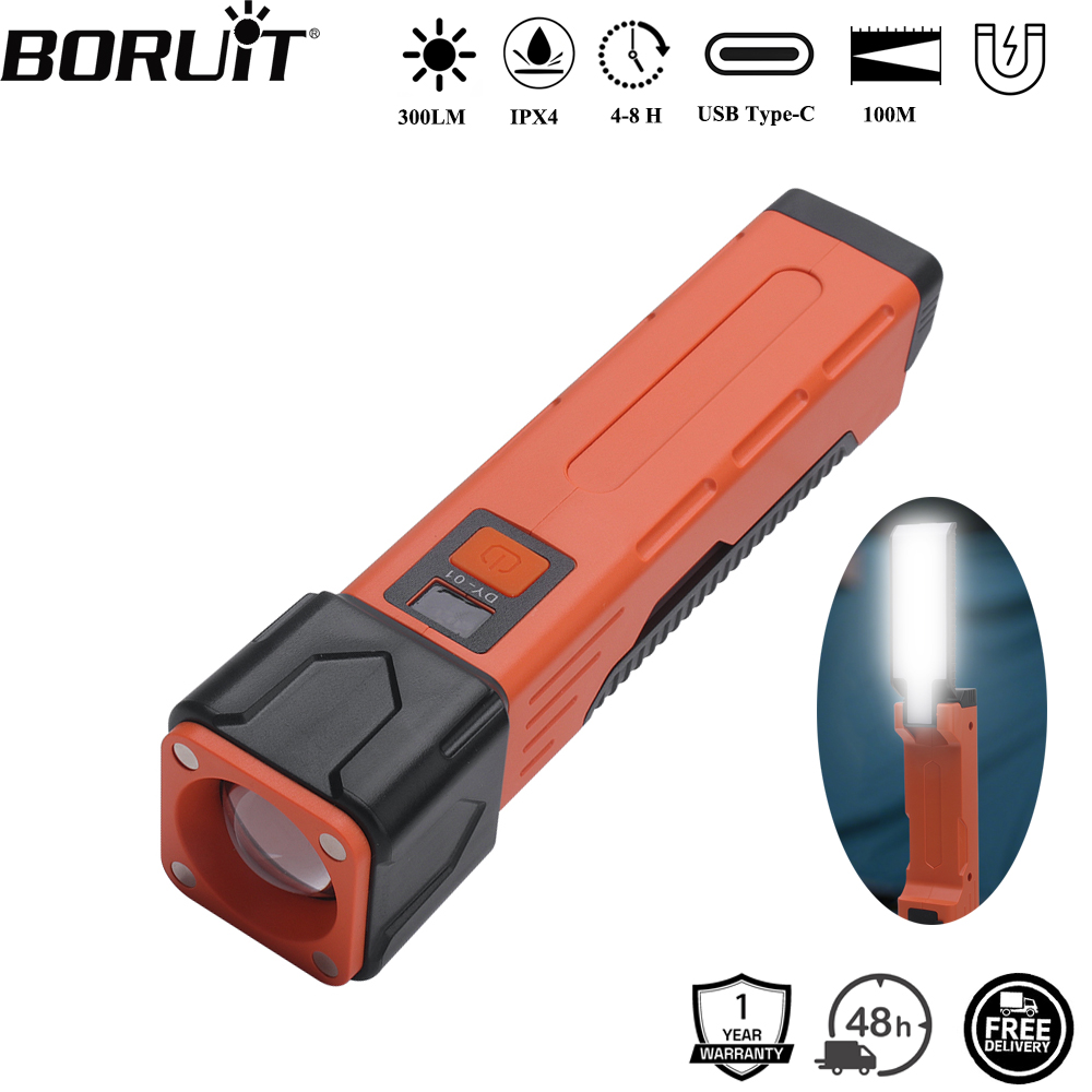 BORUiT 300LM LED ضوء العمل مصب - مراجعة Fishing Light وسعره
