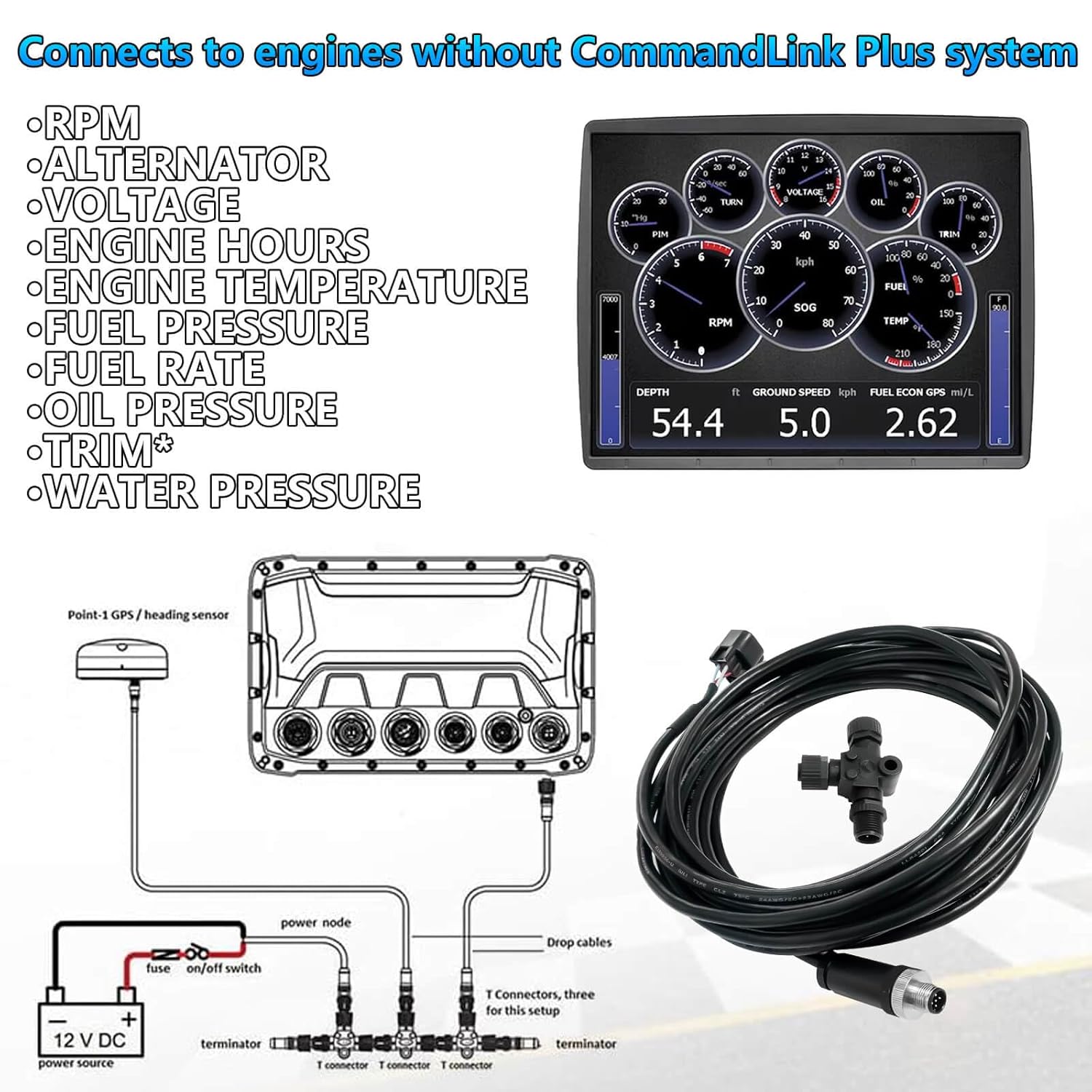 كابل واجهة المحرك NMEA2000 مع  - مراجعة Fish Finder Cable وسعره