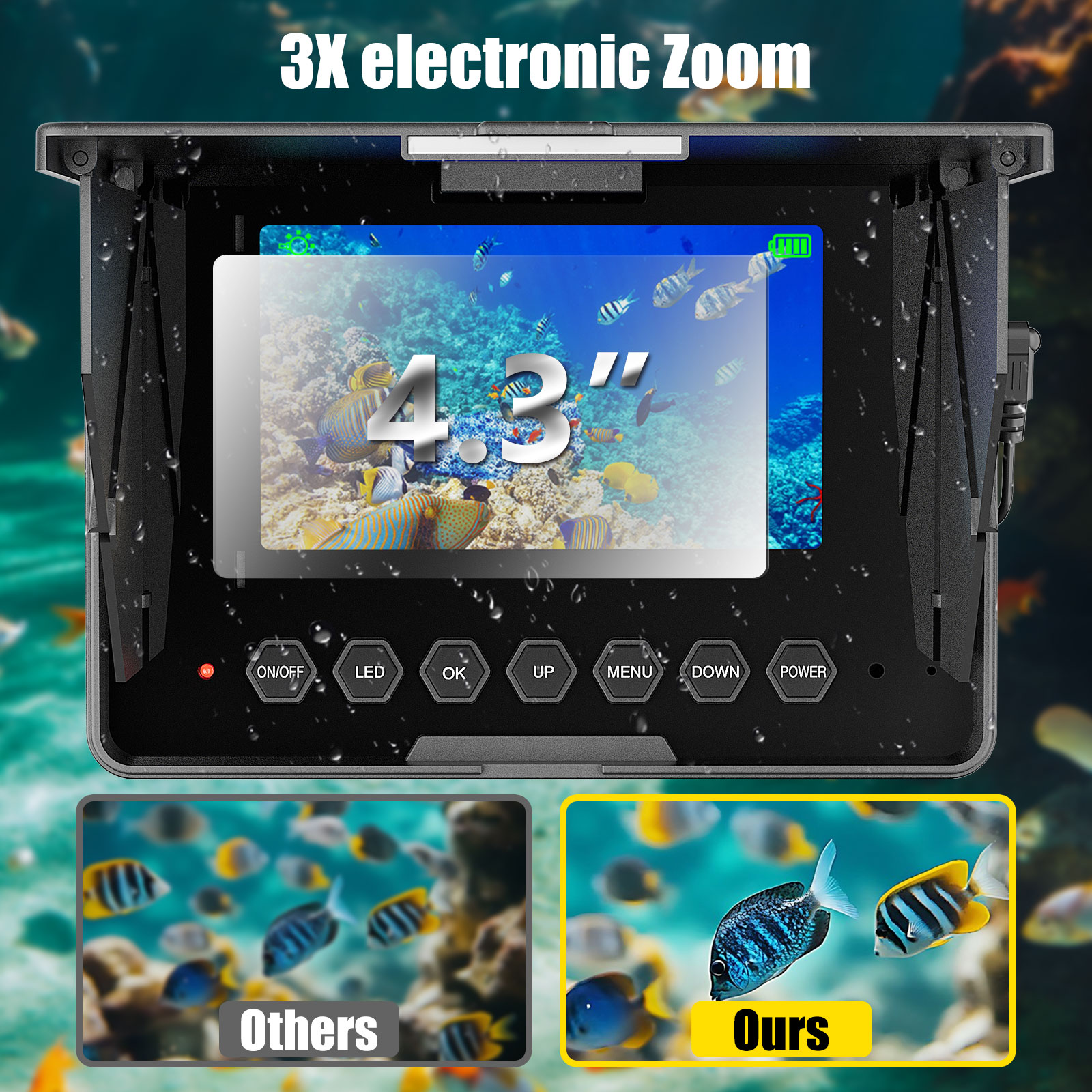 كاميرا صيد تحت الماء - كابل بط - مراجعة Fish Finder Cable وسعره