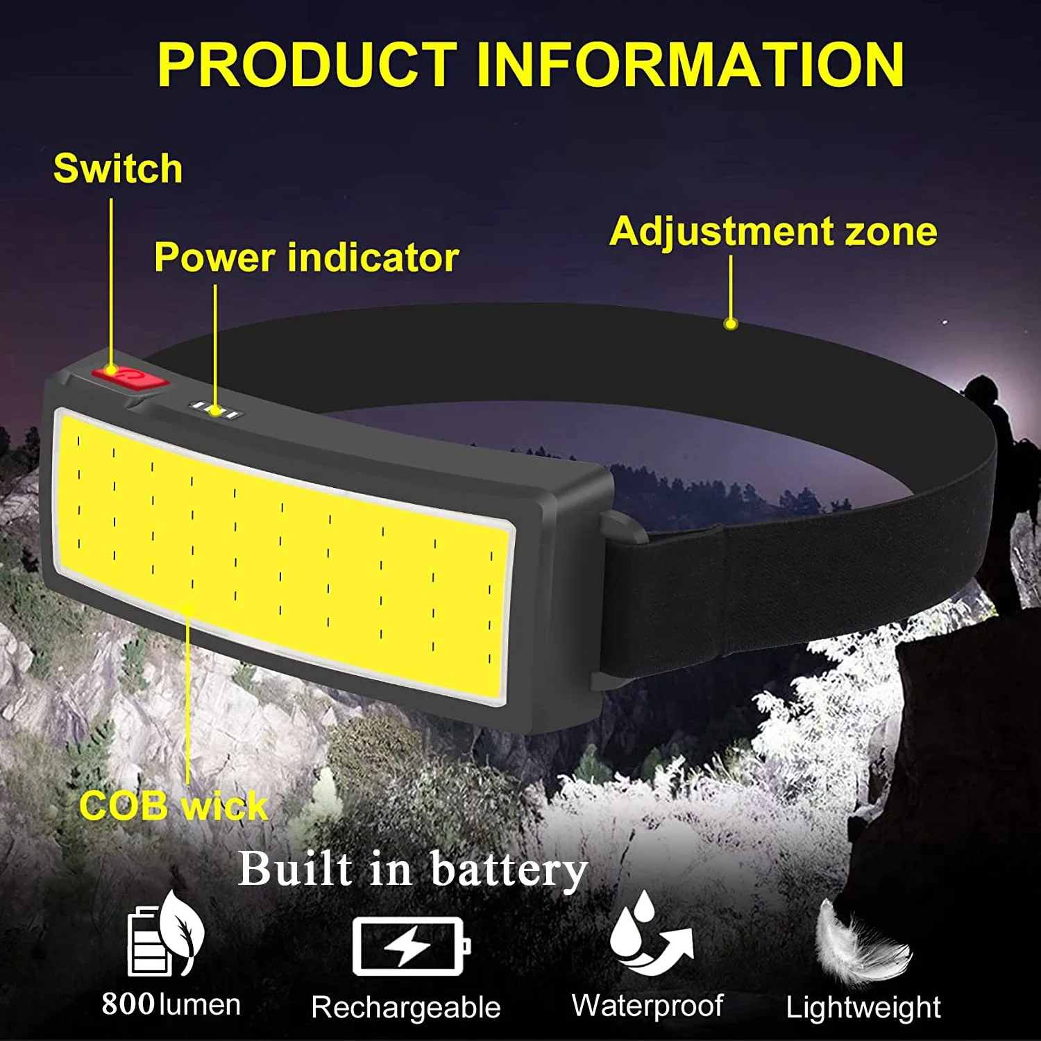 مصباح أمامي LED محمول بتقنية C - مراجعة Fish Finder Battery وسعره