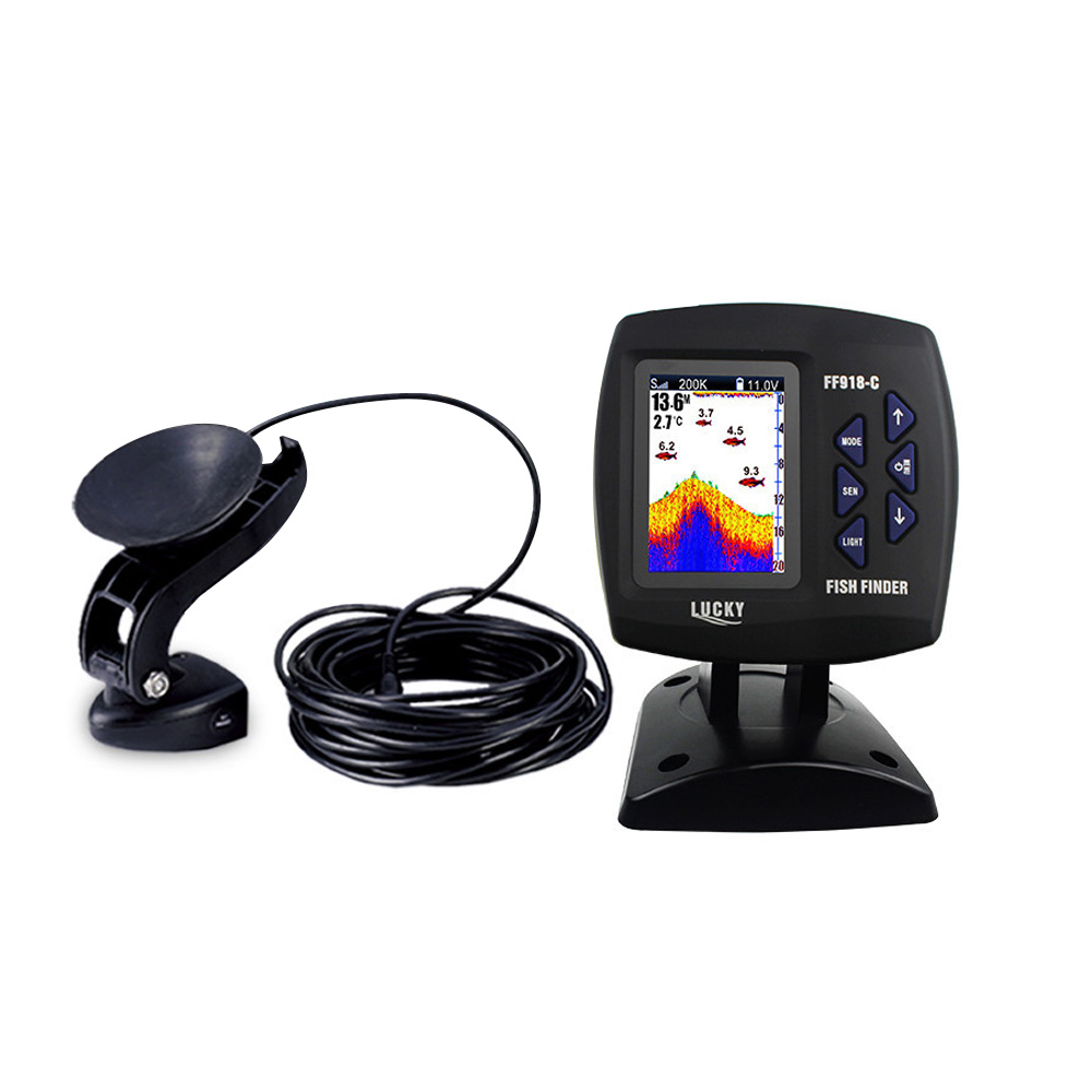 مكتشف سمك سلكي ثنائي التردد ،  - مراجعة Fish Finder Cable وسعره