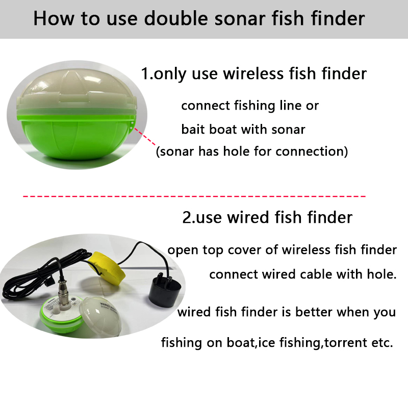 جهاز محمول لاسلكي بتقنية البلو - مراجعة Fish Finder Portable وسعره